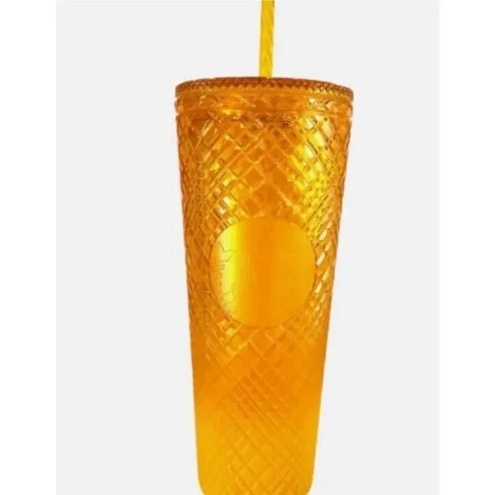 Starbucks NEW Mango Venti Tumblers- Orange (24oz)  Set Of 2